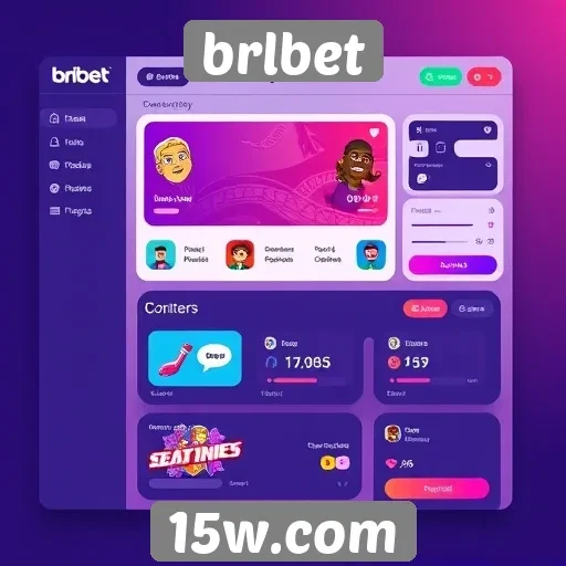 Interface do usuário na plataforma brlbet